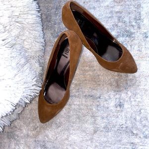 Brown platform heels like new from Bakers